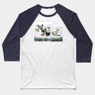 The Fairy Queen with Carriage Drawn by Butterflies - Richard Doyle Baseball T-Shirt